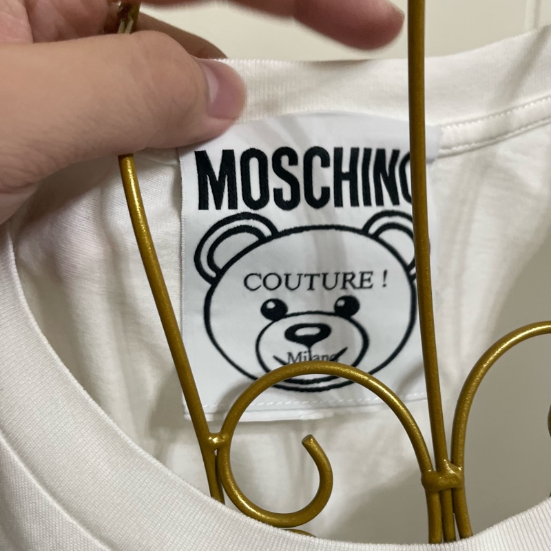 moschino 小熊白t-8