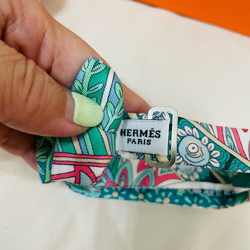 Hermes 真絲蝴蝶結-8