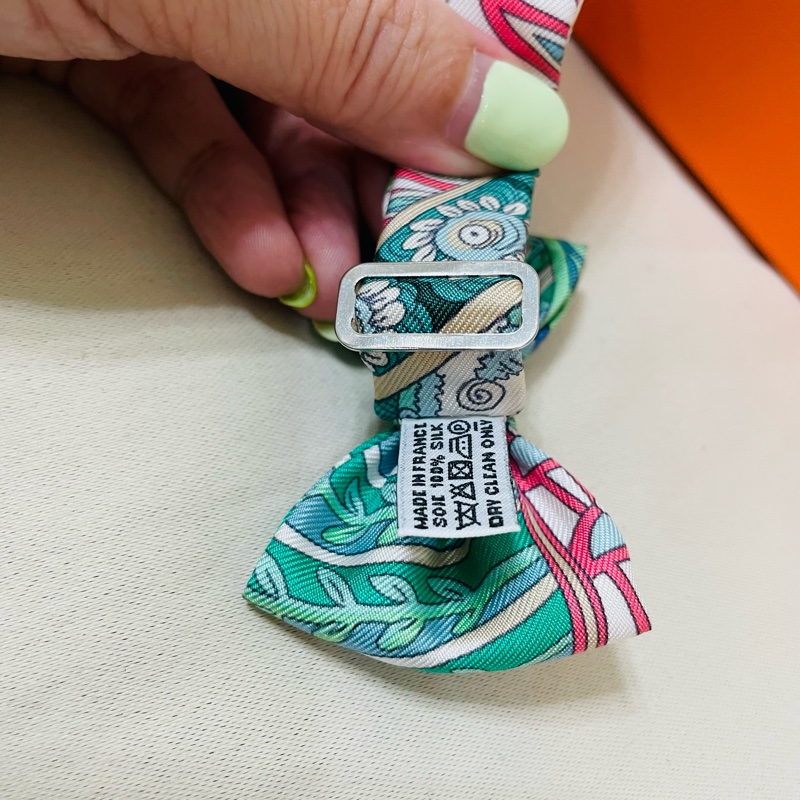 Hermes 真絲蝴蝶結-9