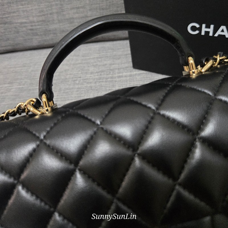 香奈兒 Chanel cf mini handle 20公分

黑金 晶片款-11
