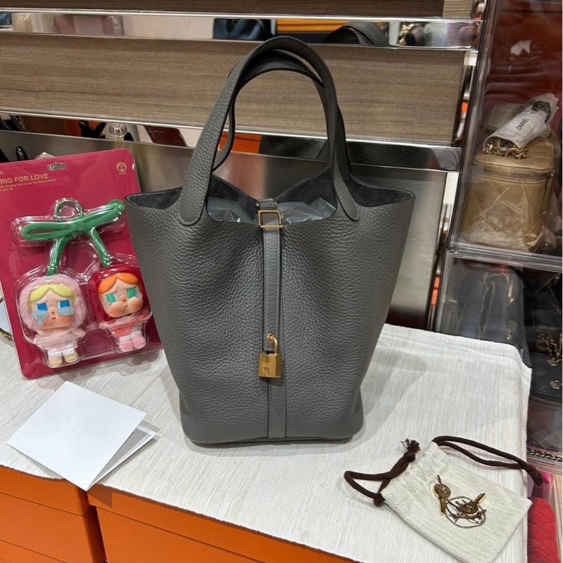 Hermes picotin 22,Gris Meyer Stamp U-0