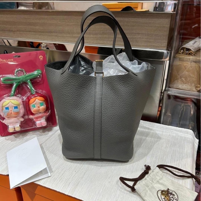 Hermes picotin 22,Gris Meyer Stamp U-2