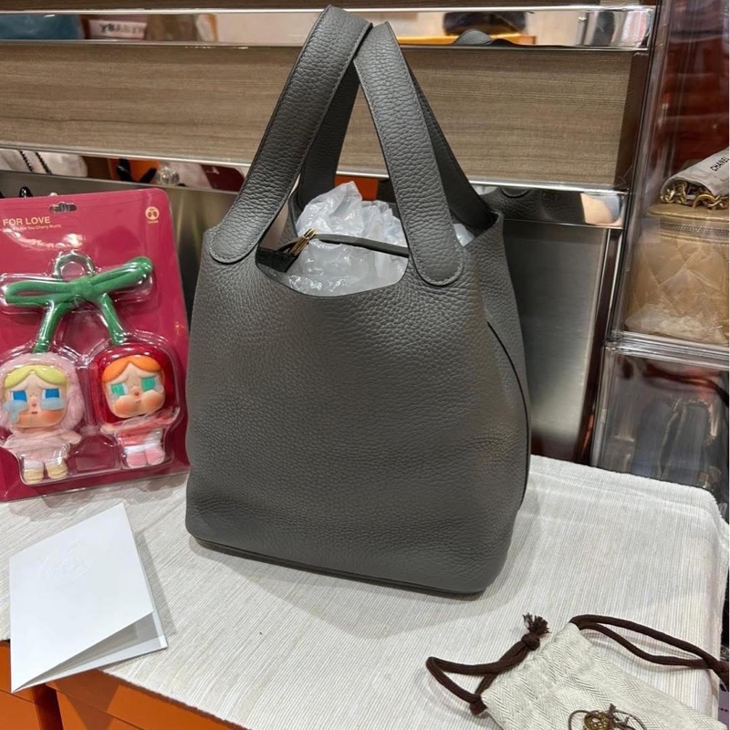 Hermes picotin 22,Gris Meyer Stamp U-3