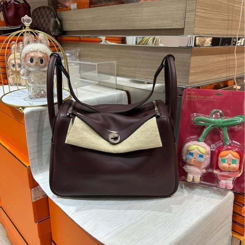 HERMES LINDY 30, STAMP X, 西梅紫Evercolor-0