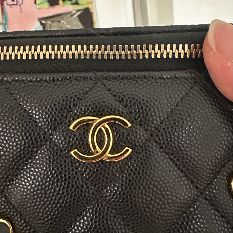 CHANEL Casino系列長盒子荔枝皮淡金鏈-2