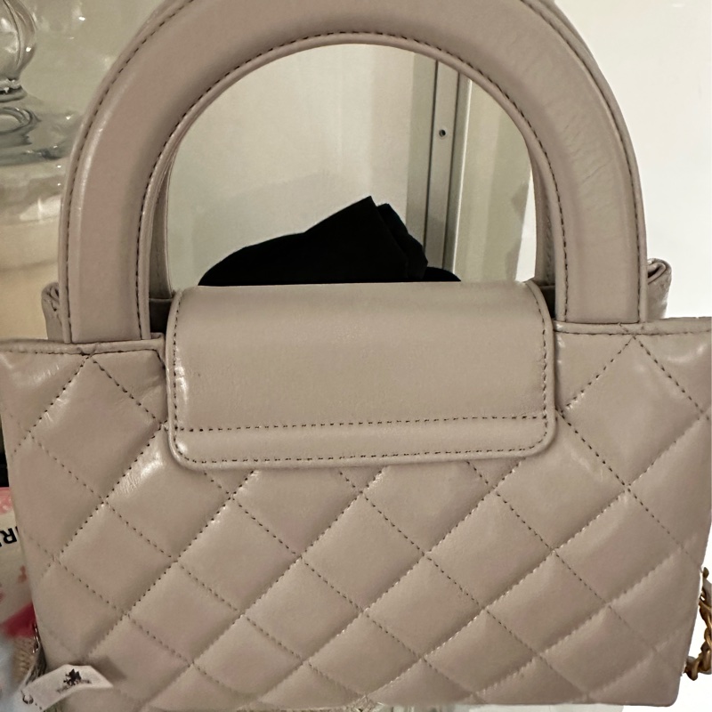 CHANEL MINI Kelly 包(灰色金釦-3