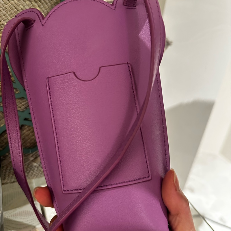 Loewe 大象手機包粉紫色-4