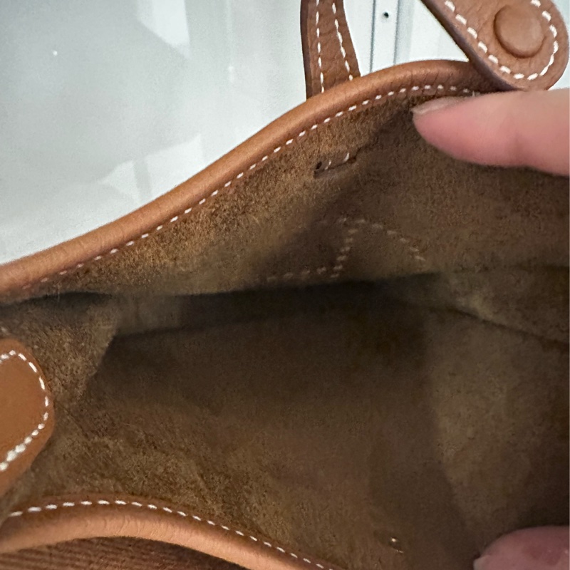 Hermès mini Evelyn 金棕金-4