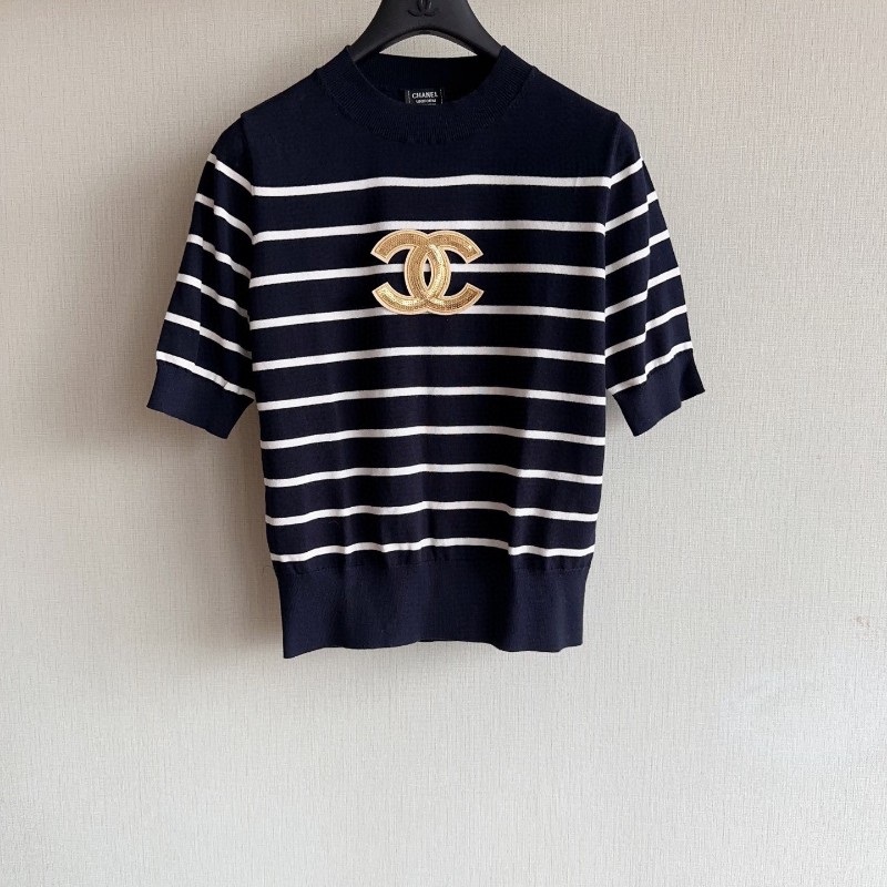 Chanel uniform 條紋針織衫-7