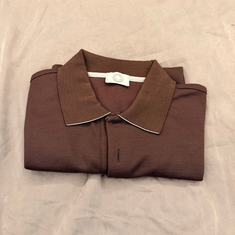 Hermes 短袖polo衫 深棕色-3