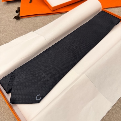 Hermes 領帶 黑色