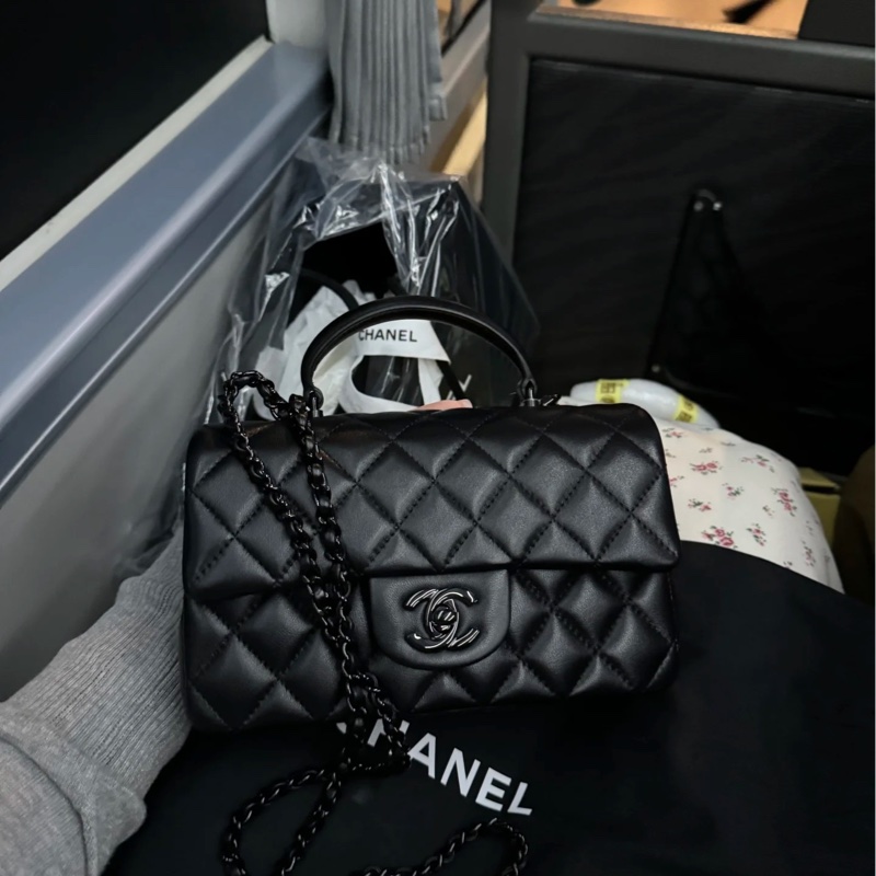 Chanel 手柄Coco20 SoBlack芯片款 #99新帶膜 #超稀有全網唯一 #配件齊全🉑送禮-11
