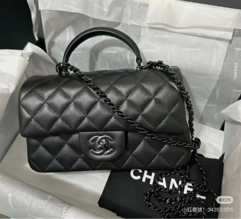 Chanel 手柄Coco20 SoBlack芯片款 #99新帶膜 #超稀有全網唯一 #配件齊全🉑送禮-18