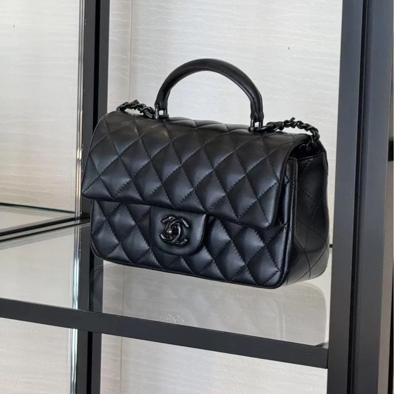 Chanel 手柄Coco20 SoBlack芯片款 #99新帶膜 #超稀有全網唯一 #配件齊全🉑送禮-20