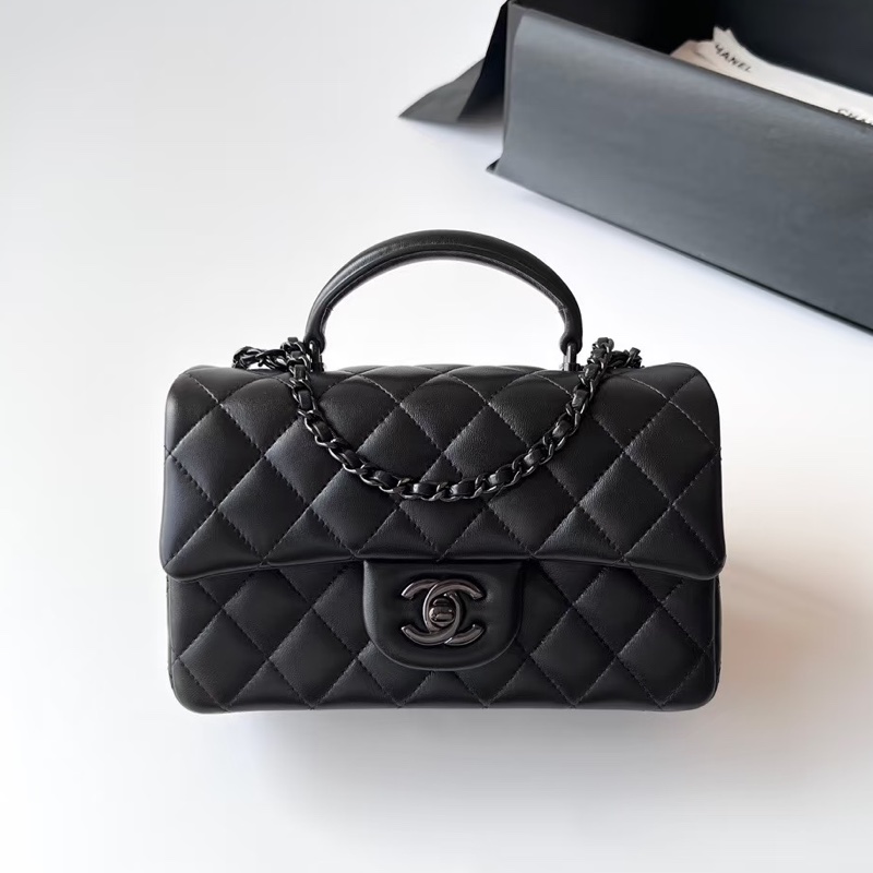 Chanel 手柄Coco20 SoBlack芯片款 #99新帶膜 #超稀有全網唯一 #配件齊全🉑送禮-21
