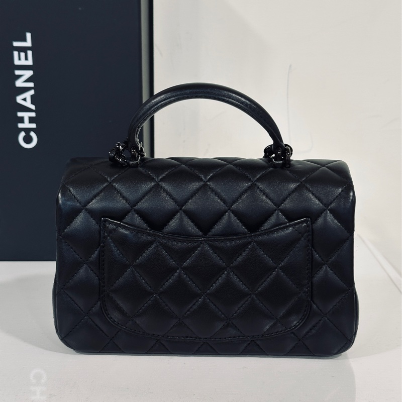 Chanel 手柄Coco20 SoBlack芯片款 #99新帶膜 #超稀有全網唯一 #配件齊全🉑送禮-27