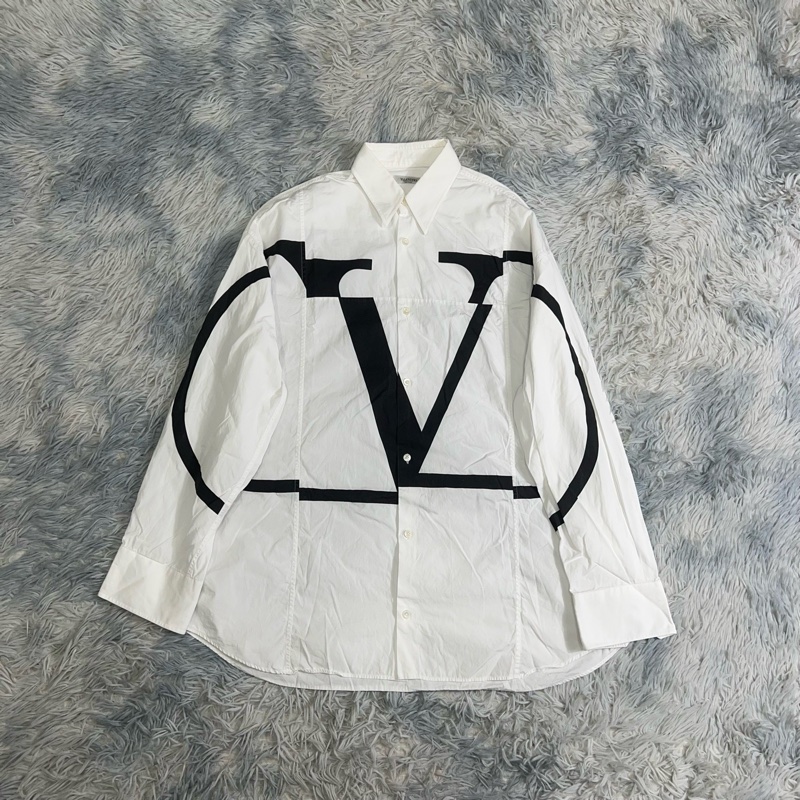 范倫鐵諾 白色襯衫-0