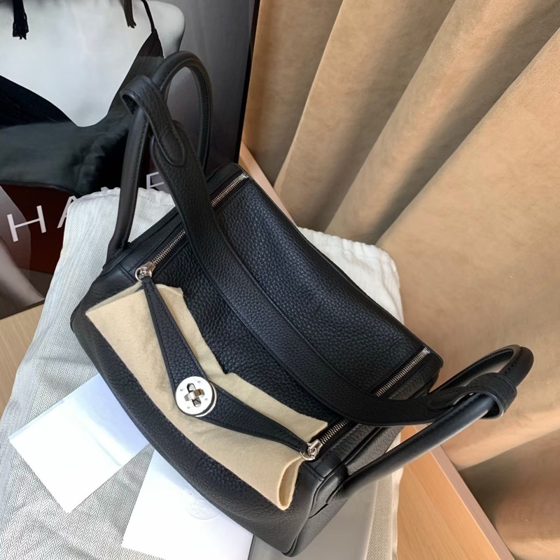 Hermes Lindy26 黑銀-5
