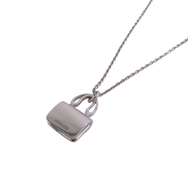 HERMES 18K白金Constance Diamond Pendant鑽石項鏈-3