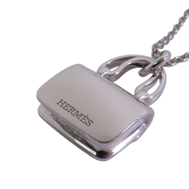 HERMES 18K白金Constance Diamond Pendant鑽石項鏈-4