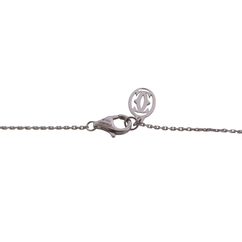 CARTIER 18K白金Heart Diamond Necklace鑽石項鏈-5