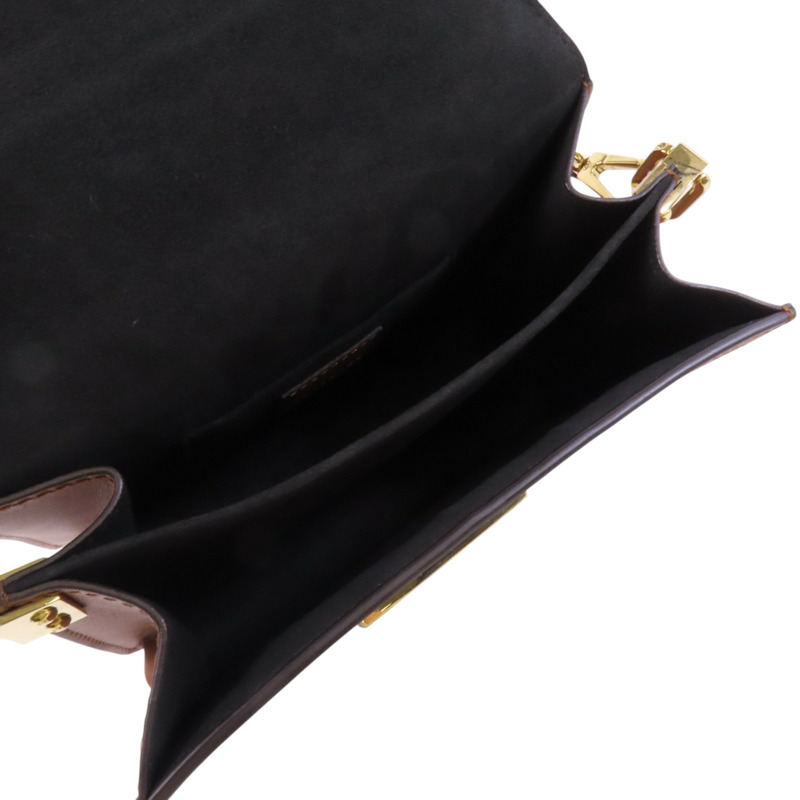 LOUIS VUITTON Monogram Reverse Mini Dauphine金扣肩背袋-4