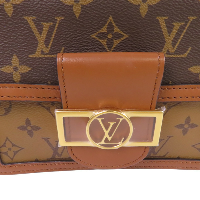 LOUIS VUITTON Monogram Reverse Mini Dauphine金扣肩背袋-7