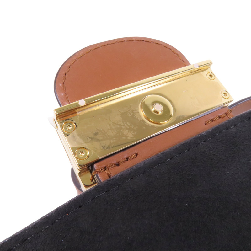 LOUIS VUITTON Monogram Reverse Mini Dauphine金扣肩背袋-9