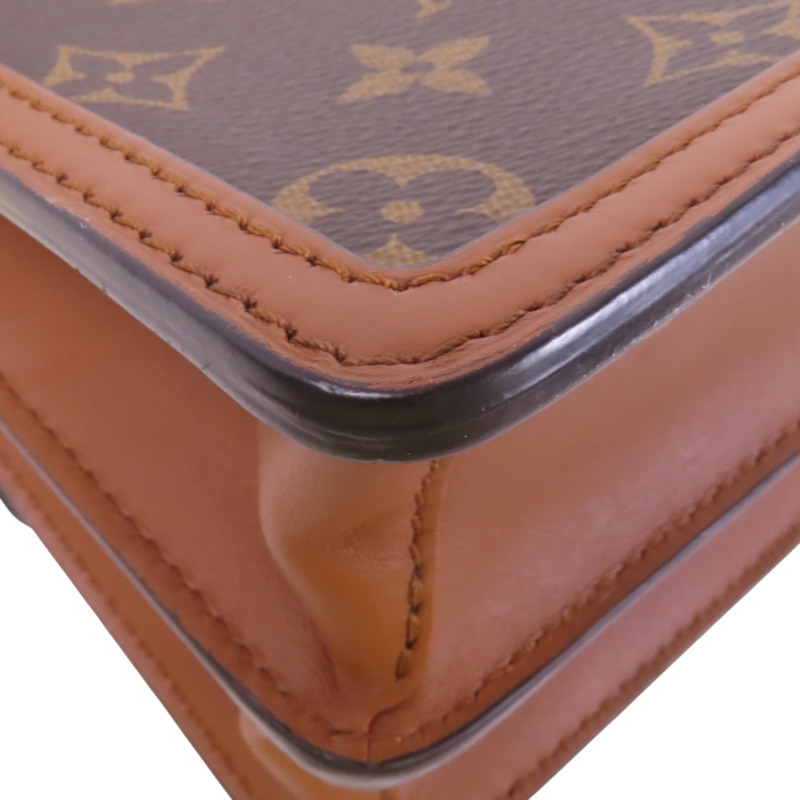 LOUIS VUITTON Monogram Reverse Mini Dauphine金扣肩背袋-12