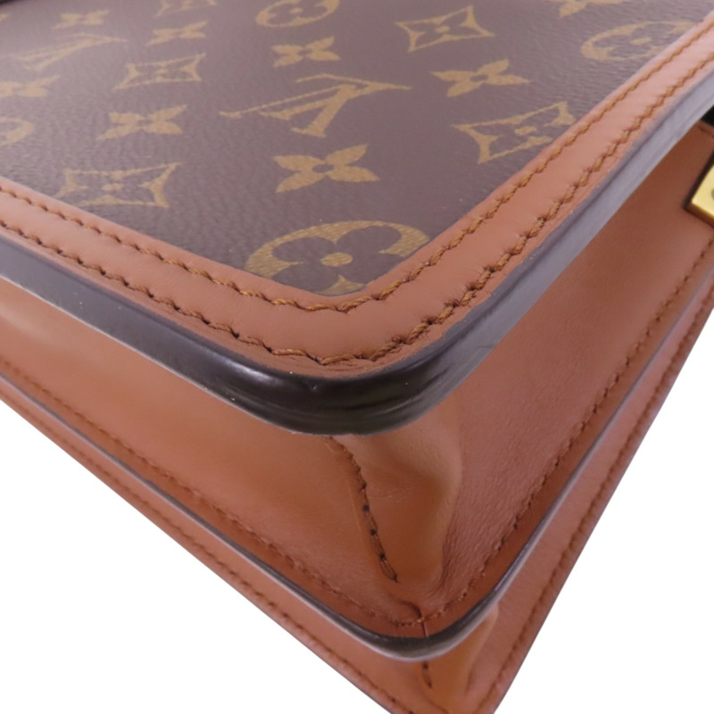 LOUIS VUITTON Monogram Reverse Mini Dauphine金扣肩背袋-13