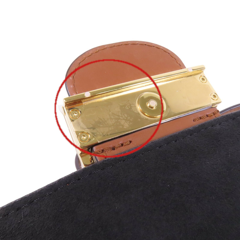 LOUIS VUITTON Monogram Reverse Mini Dauphine金扣肩背袋-14