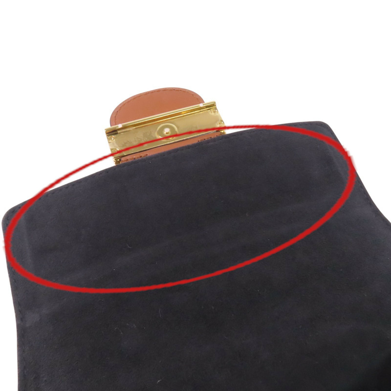 LOUIS VUITTON Monogram Reverse Mini Dauphine金扣肩背袋-15