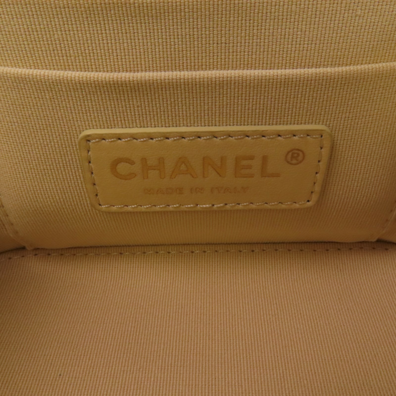 CHANEL 牛皮皮革Vanity Bag金扣鏈帶肩背袋-5