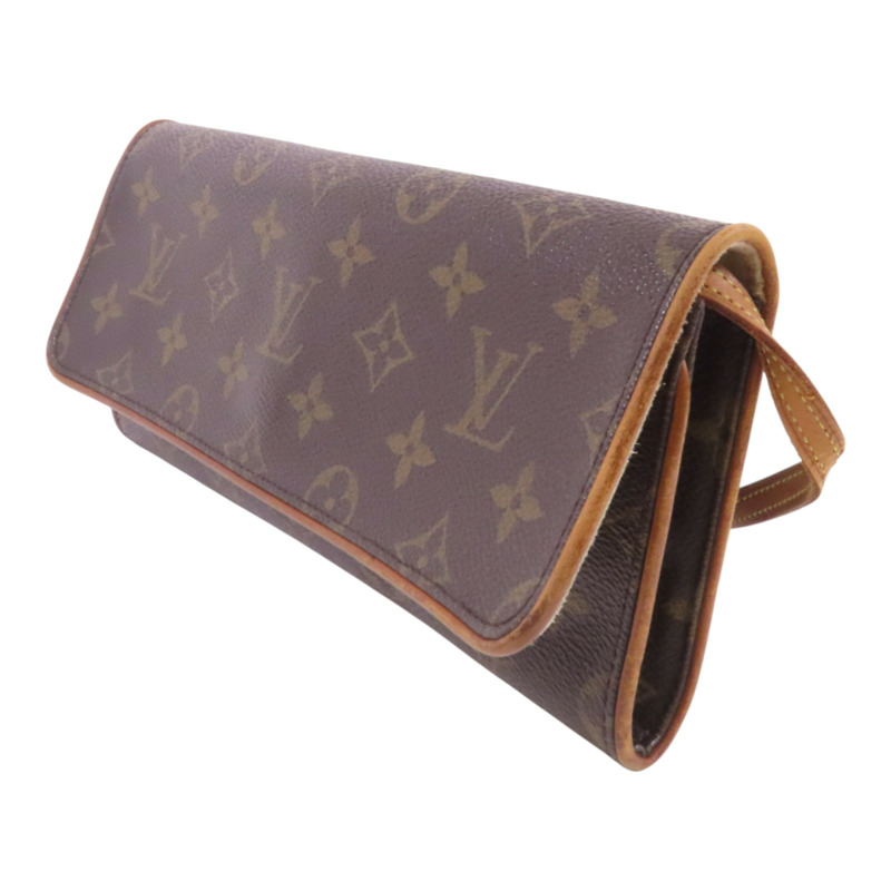 LOUIS VUITTON Monogram Pochette Twin GM金扣肩背袋-2