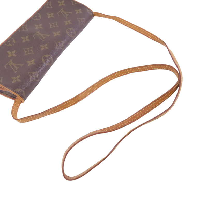LOUIS VUITTON Monogram Pochette Twin GM金扣肩背袋-7