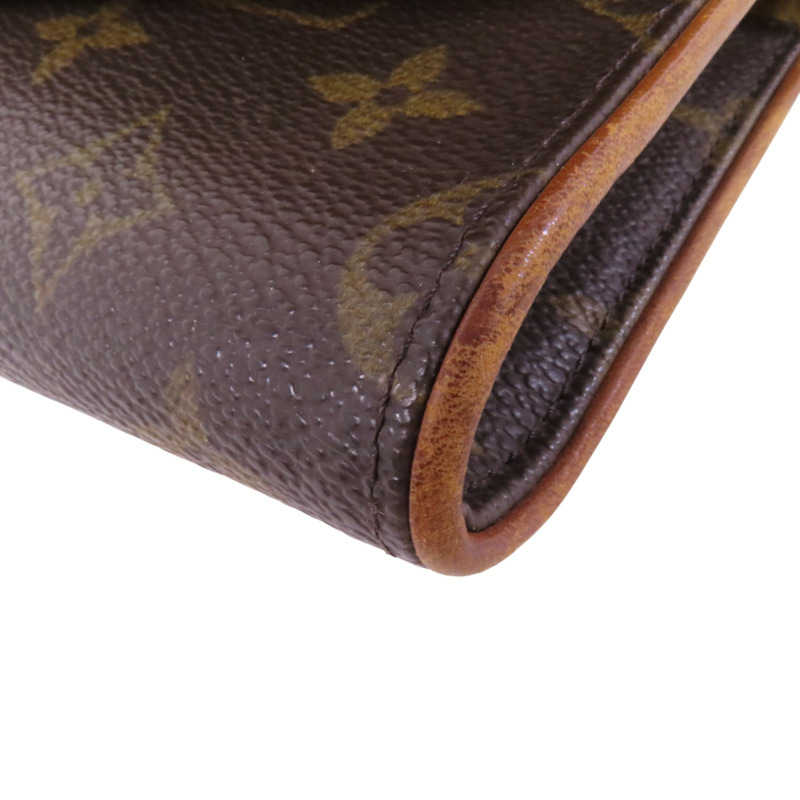 LOUIS VUITTON Monogram Pochette Twin GM金扣肩背袋-10