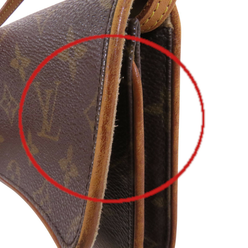 LOUIS VUITTON Monogram Pochette Twin GM金扣肩背袋-17