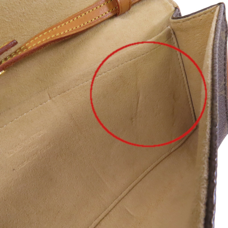 LOUIS VUITTON Monogram Pochette Twin GM金扣肩背袋-18