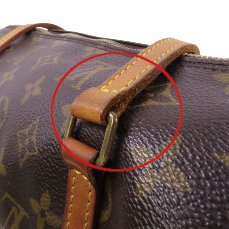 LOUIS VUITTON Monogram Papillon GM金扣手挽袋-16
