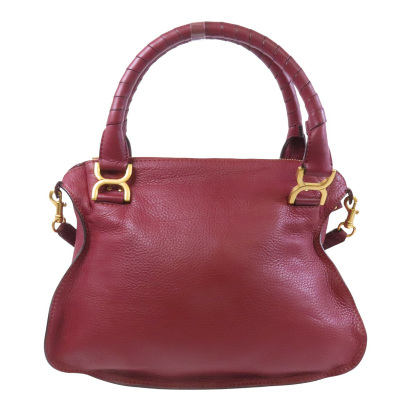 Chloe 牛皮皮革Marcie2 Way Shoulder Bag金扣手挽肩背兩用袋-1