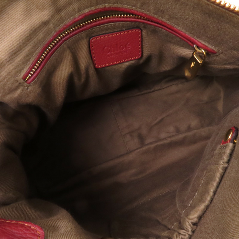 Chloe 牛皮皮革Marcie2 Way Shoulder Bag金扣手挽肩背兩用袋-4