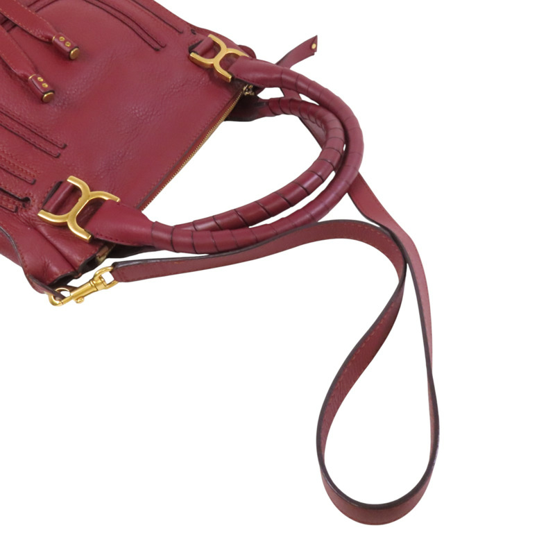 Chloe 牛皮皮革Marcie2 Way Shoulder Bag金扣手挽肩背兩用袋-8