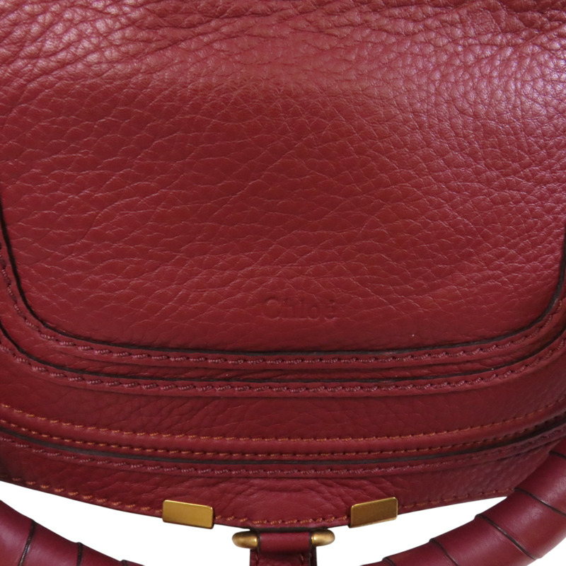 Chloe 牛皮皮革Marcie2 Way Shoulder Bag金扣手挽肩背兩用袋-14