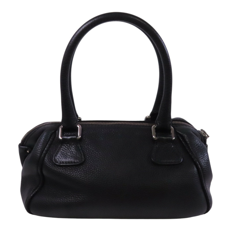 CHANEL 牛皮皮革Hand Bag銀扣手挽袋-1