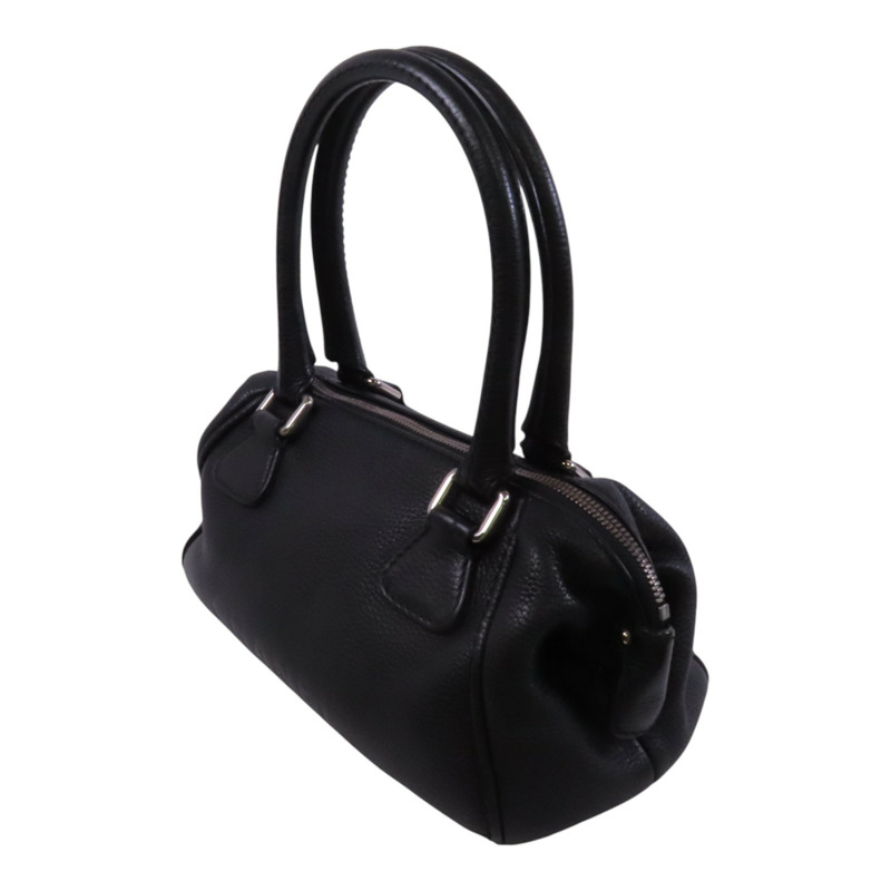 CHANEL 牛皮皮革Hand Bag銀扣手挽袋-2
