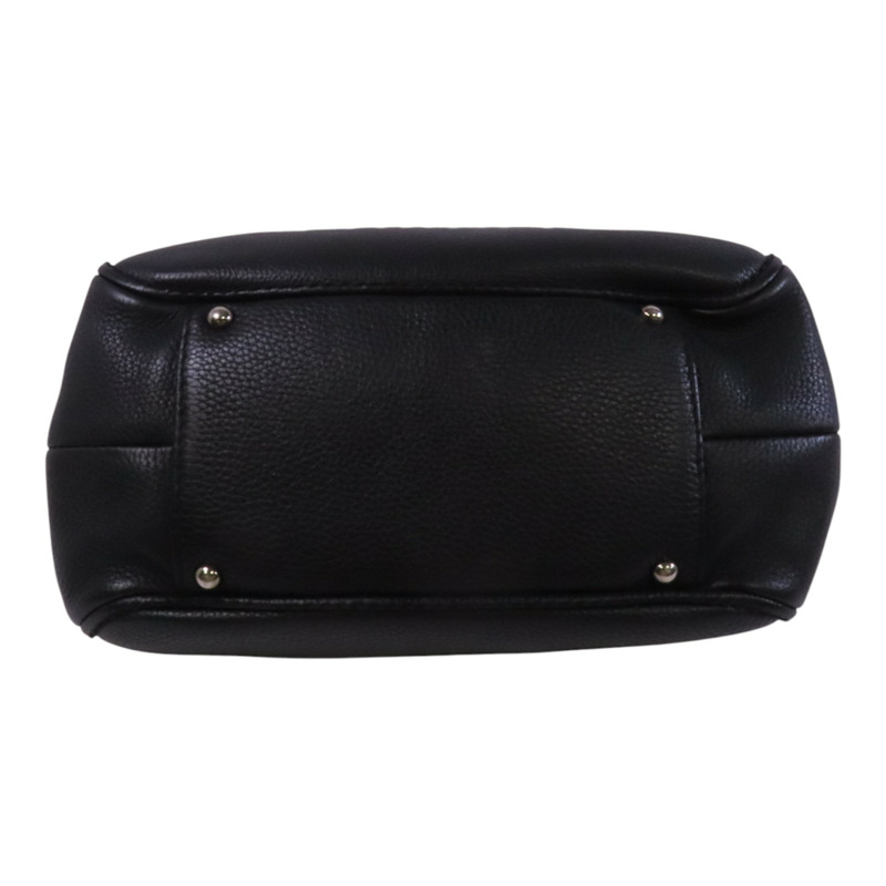 CHANEL 牛皮皮革Hand Bag銀扣手挽袋-3
