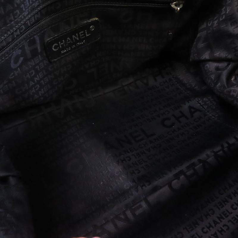 CHANEL 牛皮皮革Hand Bag銀扣手挽袋-4
