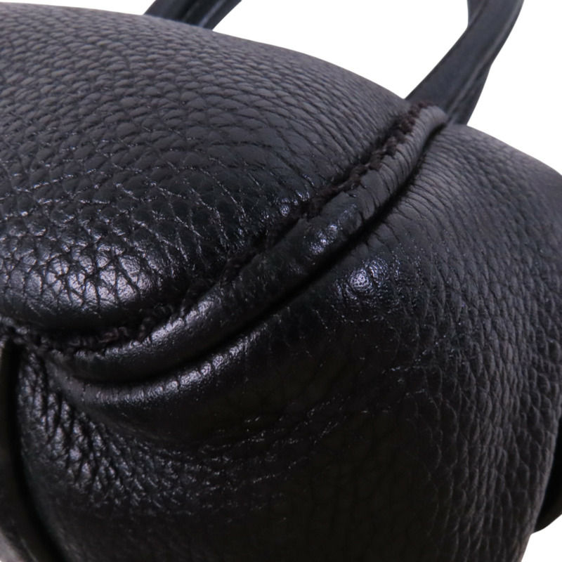 CHANEL 牛皮皮革Hand Bag銀扣手挽袋-13