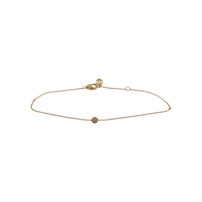CARTIER 18K玫瑰金Diamond Bracelet鑽石金扣項鏈-3