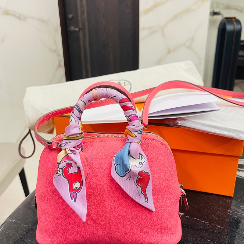 Hermes愛馬仕 mini bolide 杜鵑粉8w B刻-10